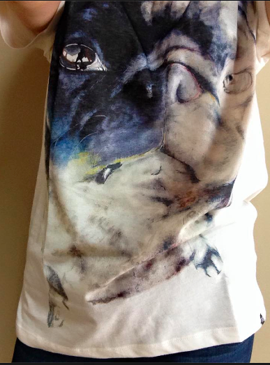 大野くんのパグ犬Tシャツ２サイズを実際に着てみるとこんな感じ🎵 ５年 